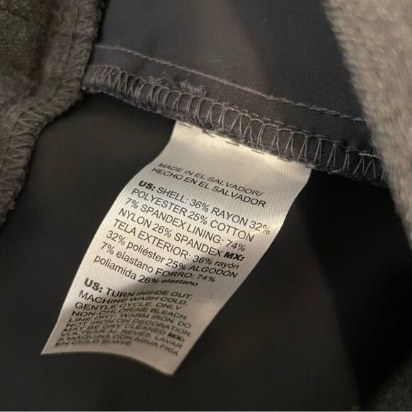 Chico's So Slimming Brigitte Slim Leg Beaded Detail Pants Heather Gray Size 4 - Picture 6 of 6